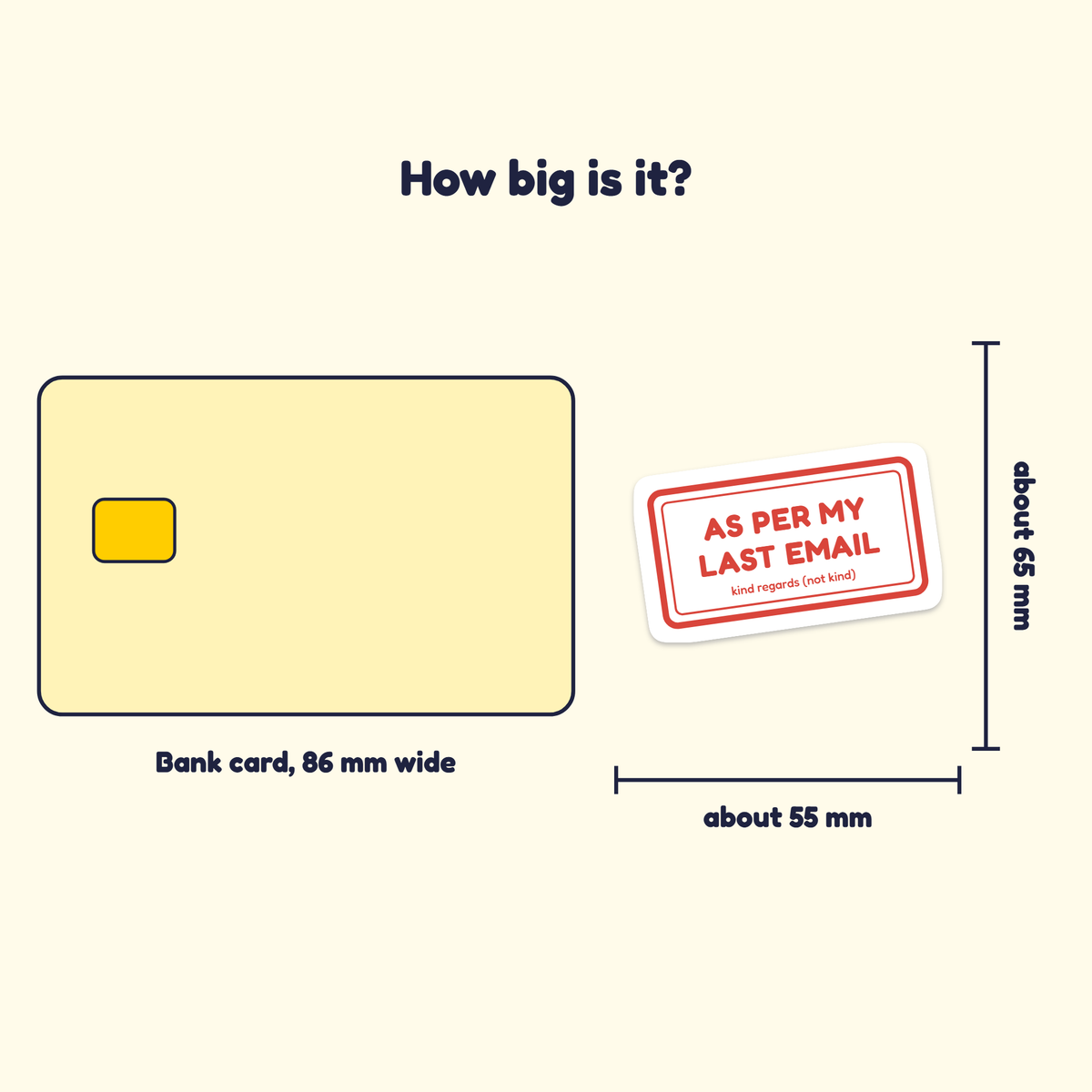 As Per My Last Email sticker in a pack of five for $20