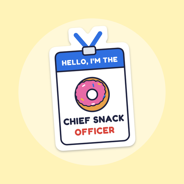 Chief Snack Officer sticker