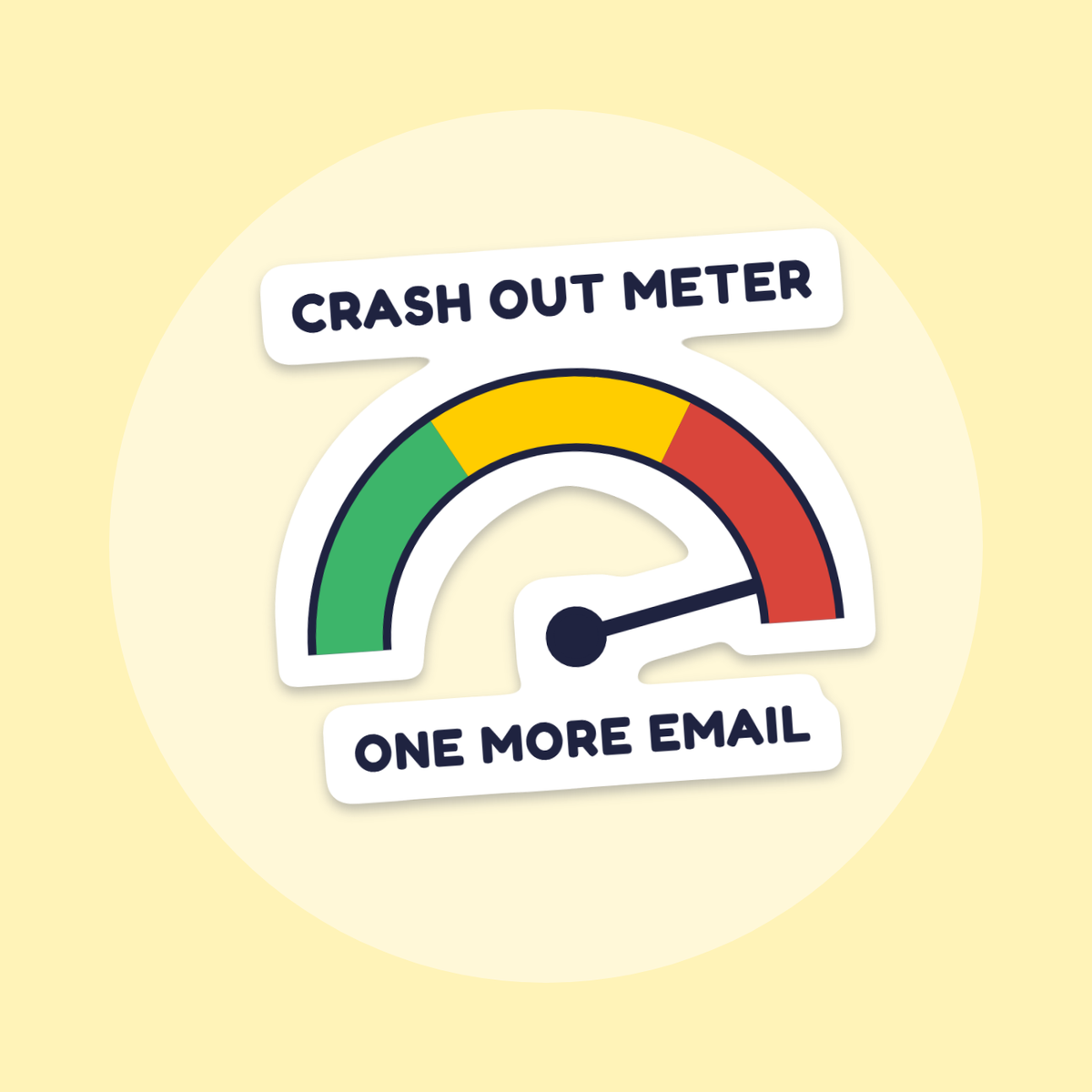 Crash Out Meter sticker