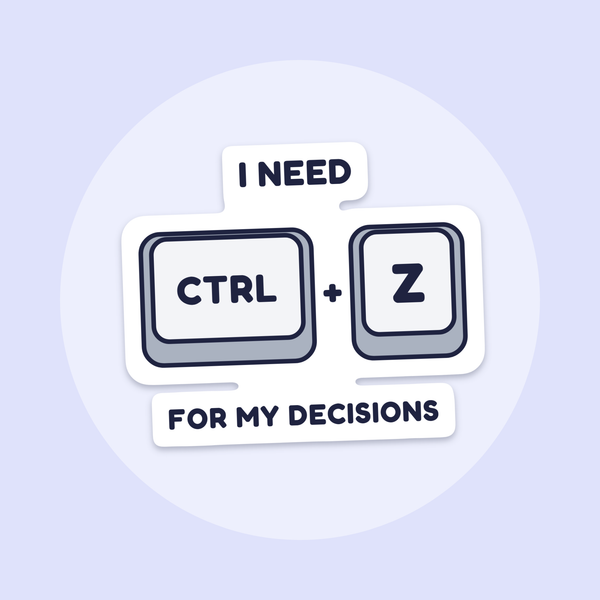 Ctrl + Z sticker