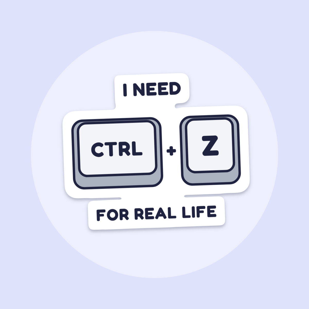 Ctrl + Z sticker