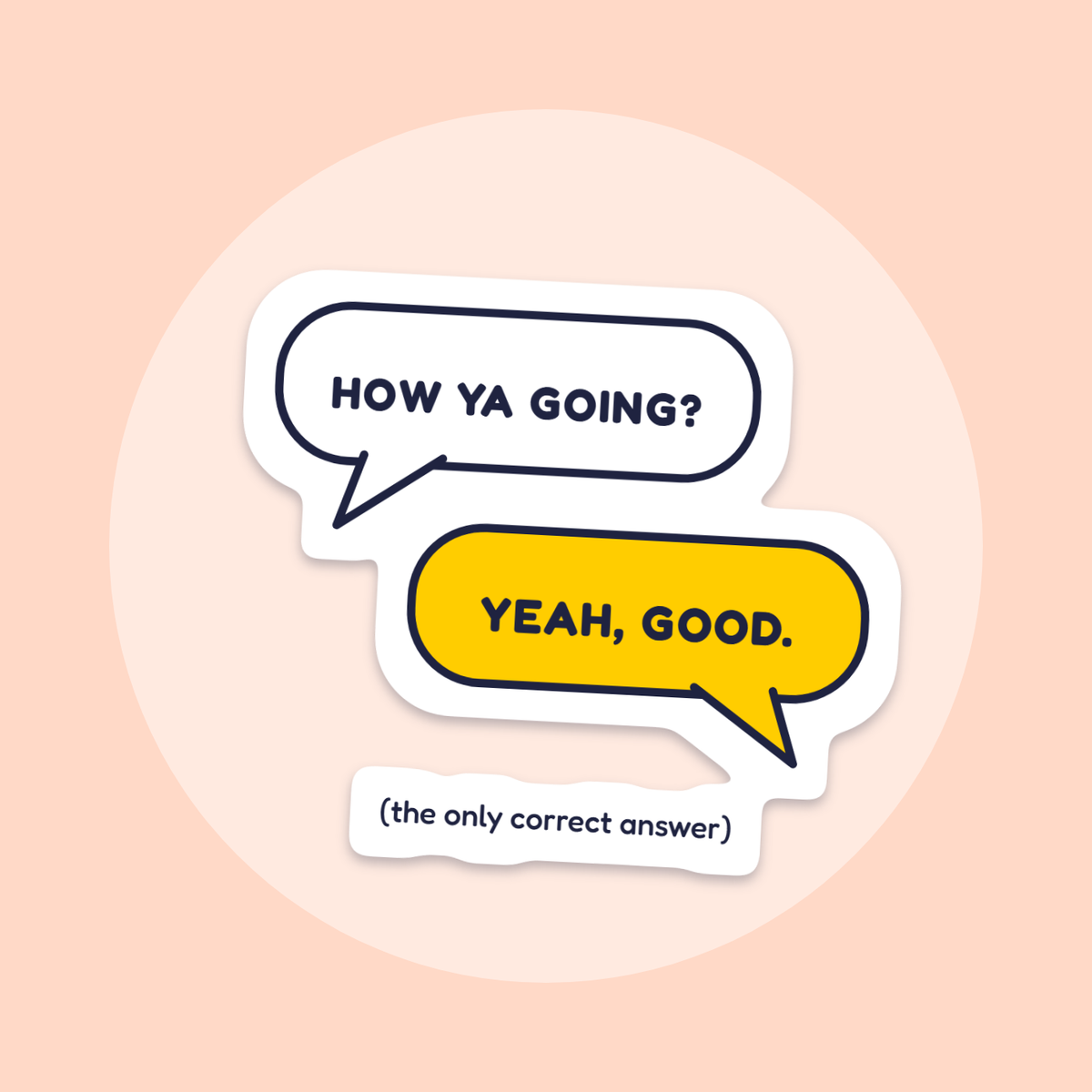 How Ya Going? Yeah, Good. sticker