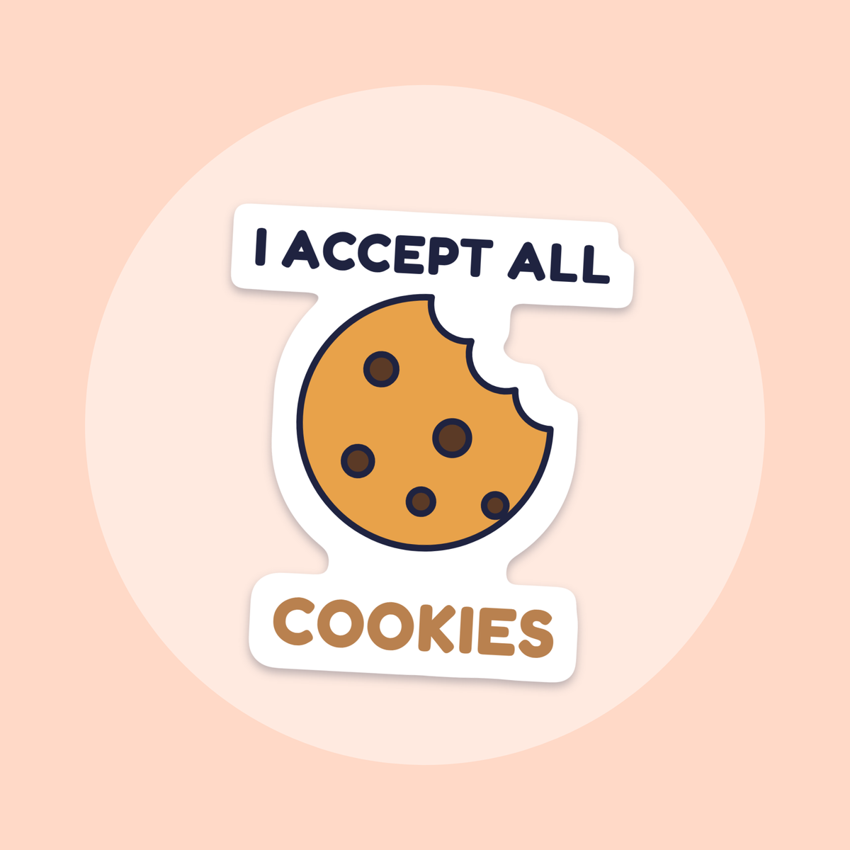 I Accept All Cookies sticker
