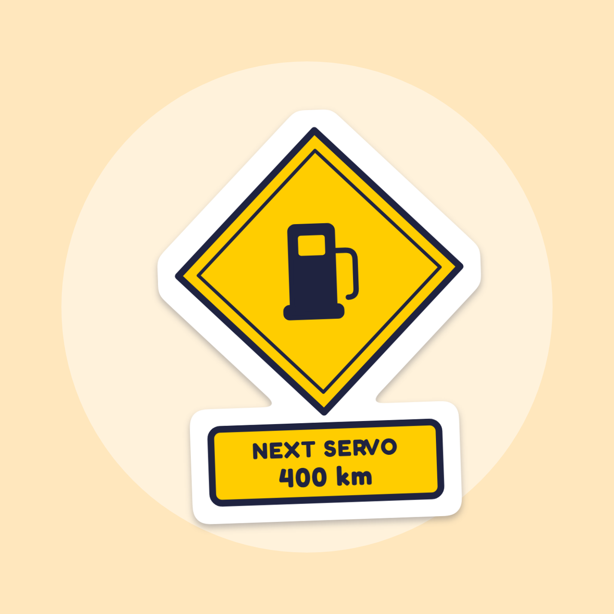Next Servo 400 km sticker