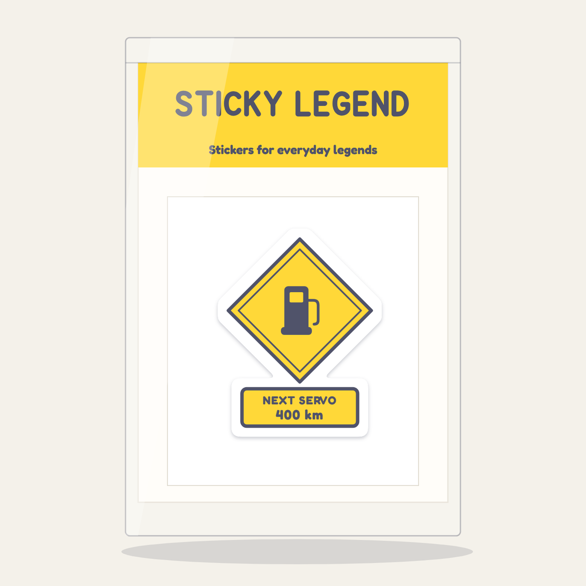 Next Servo 400 km sticker in its Sticky Legend pack