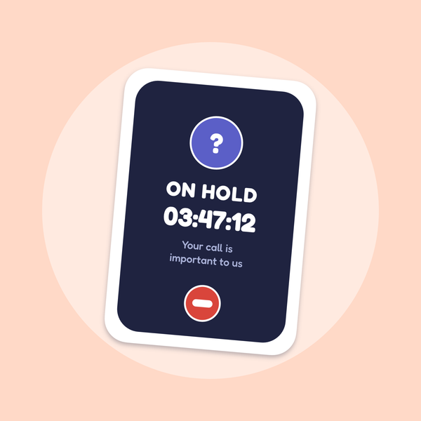 On Hold: 03:47:12 sticker