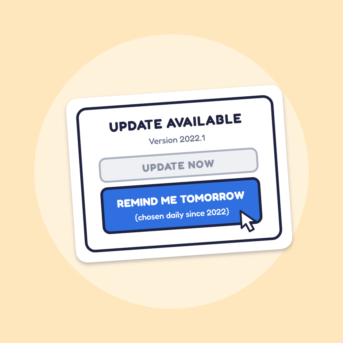 Remind Me Tomorrow sticker