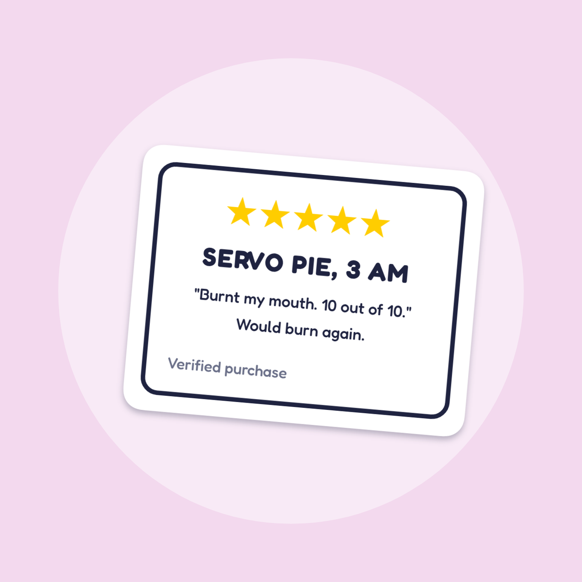 Servo Pie, 3 am: Five Stars sticker