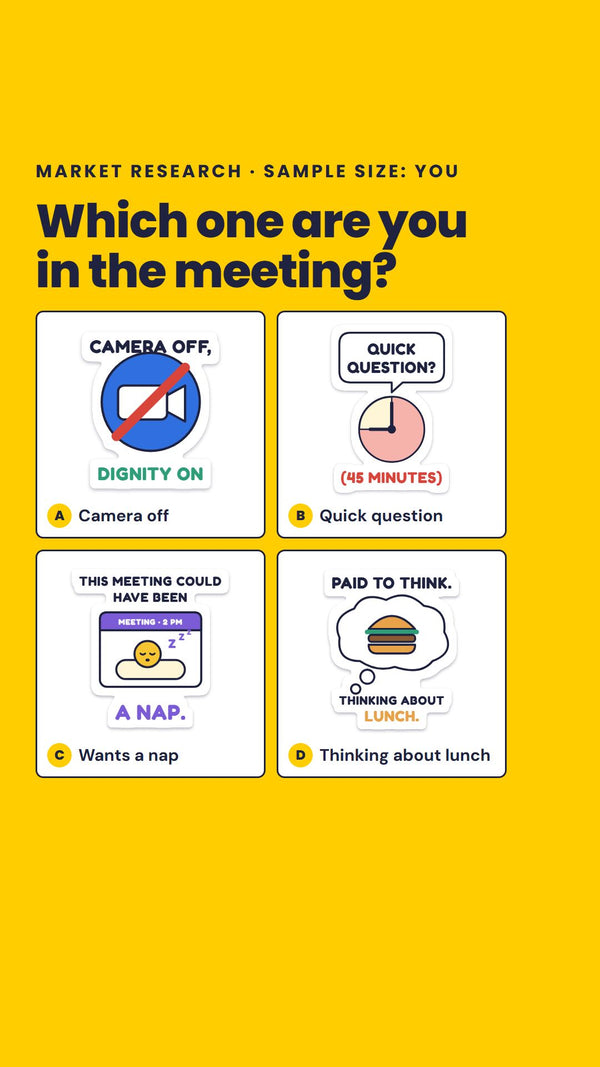 Which one are you in the meeting?
