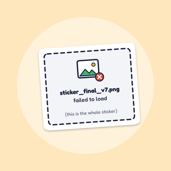 Sticker Failed to Load sticker