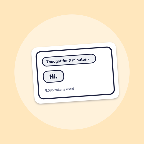 Thought for 9 Minutes sticker